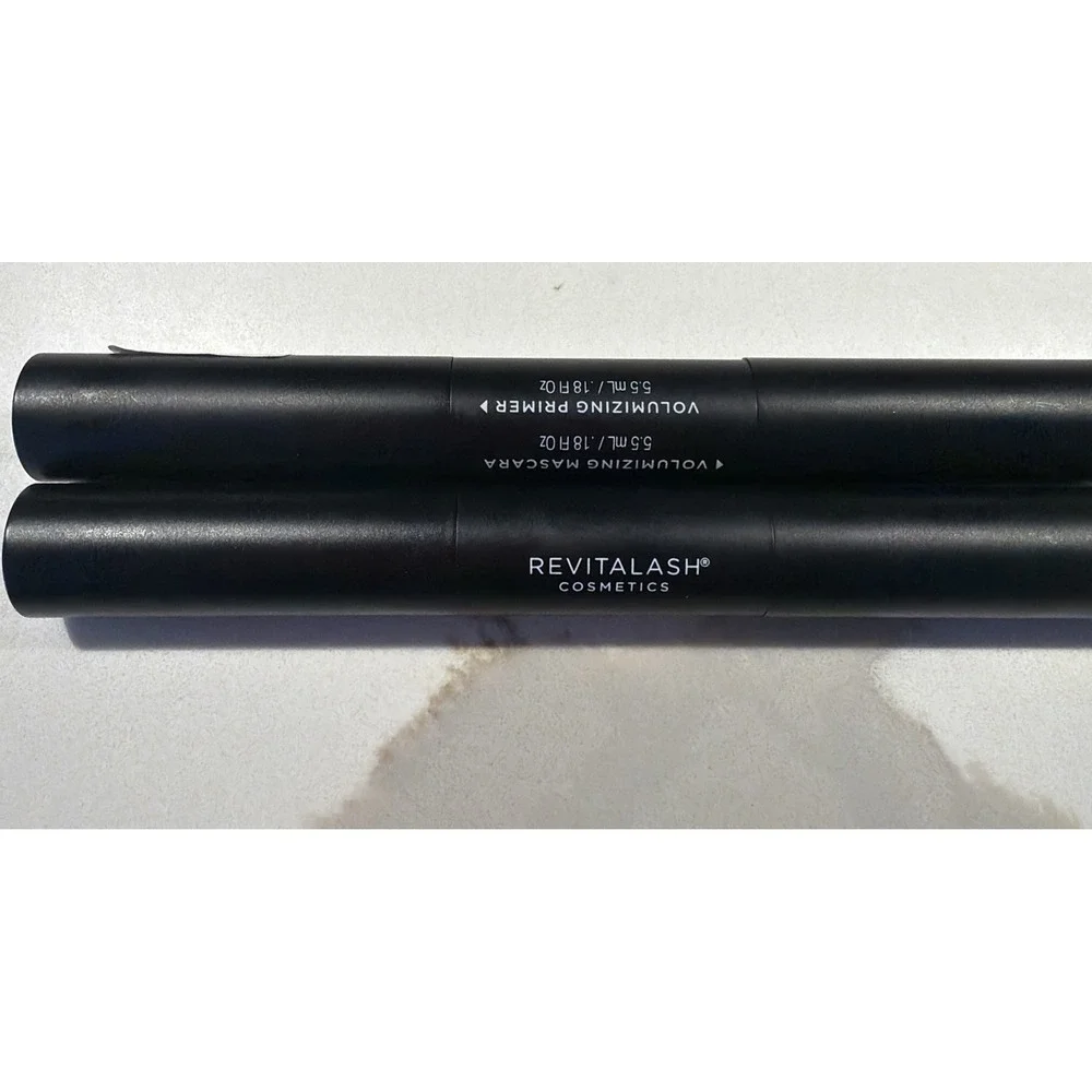 2 PACK OF Brand new Revitalash Mascara Black Double End Volume Set Primer No Box